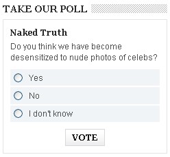 Oh, I am VERY SENSITIZED by naked pictures