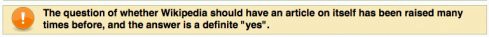 WIKIPEDIA ON WIKIPEDIA