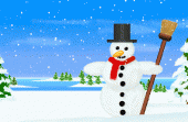I Googled "happy snowman." Boy, does this fella ever look happy!