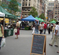 Here I am in Union Square wearing my invisibility cloak