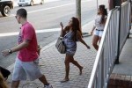 sneaking snooki through the alley