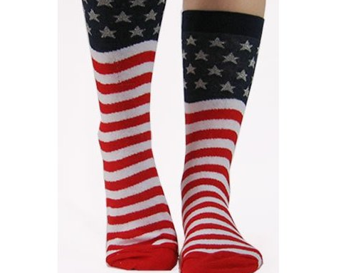 usa flag socks