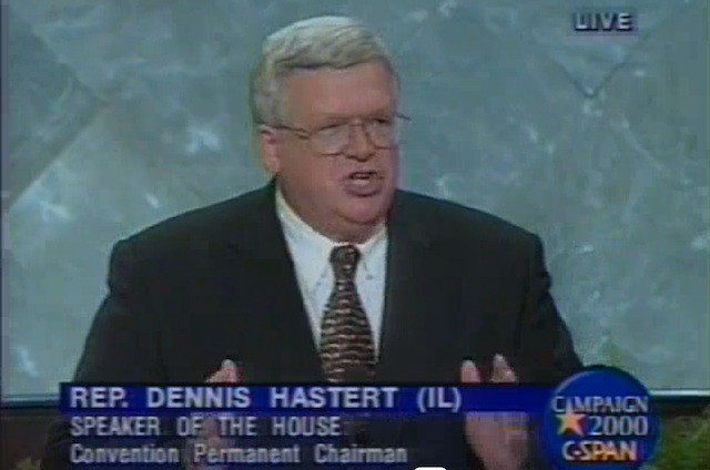 Let's all pause to fondly remember Dennis Hastert, who was buried alive in 2006.