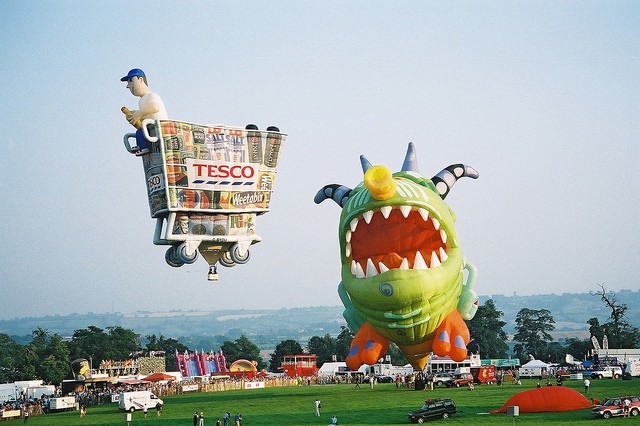 Space Monsters prefer to purchase their human-stew Ready Meals at Tesco