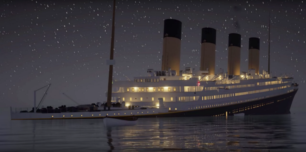 A Real Time Video Of The Titanic Sinking The Awl