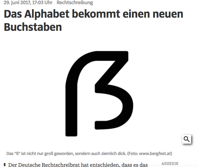 ß Is For Nothing Scheiße The Awl